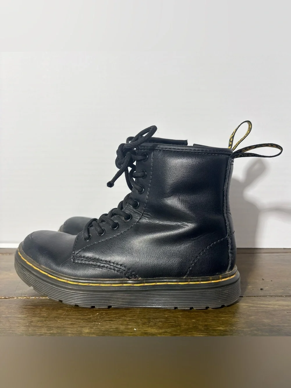 Dr. Martens Kids' Zavala Combat Lace-Up Boot Size 1